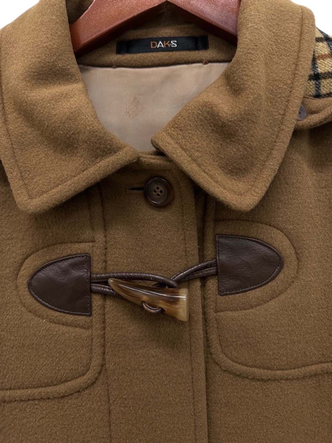 닥스 핸드메이드 울 떡볶이 더플코트 브라운 (L) 상품이미지3