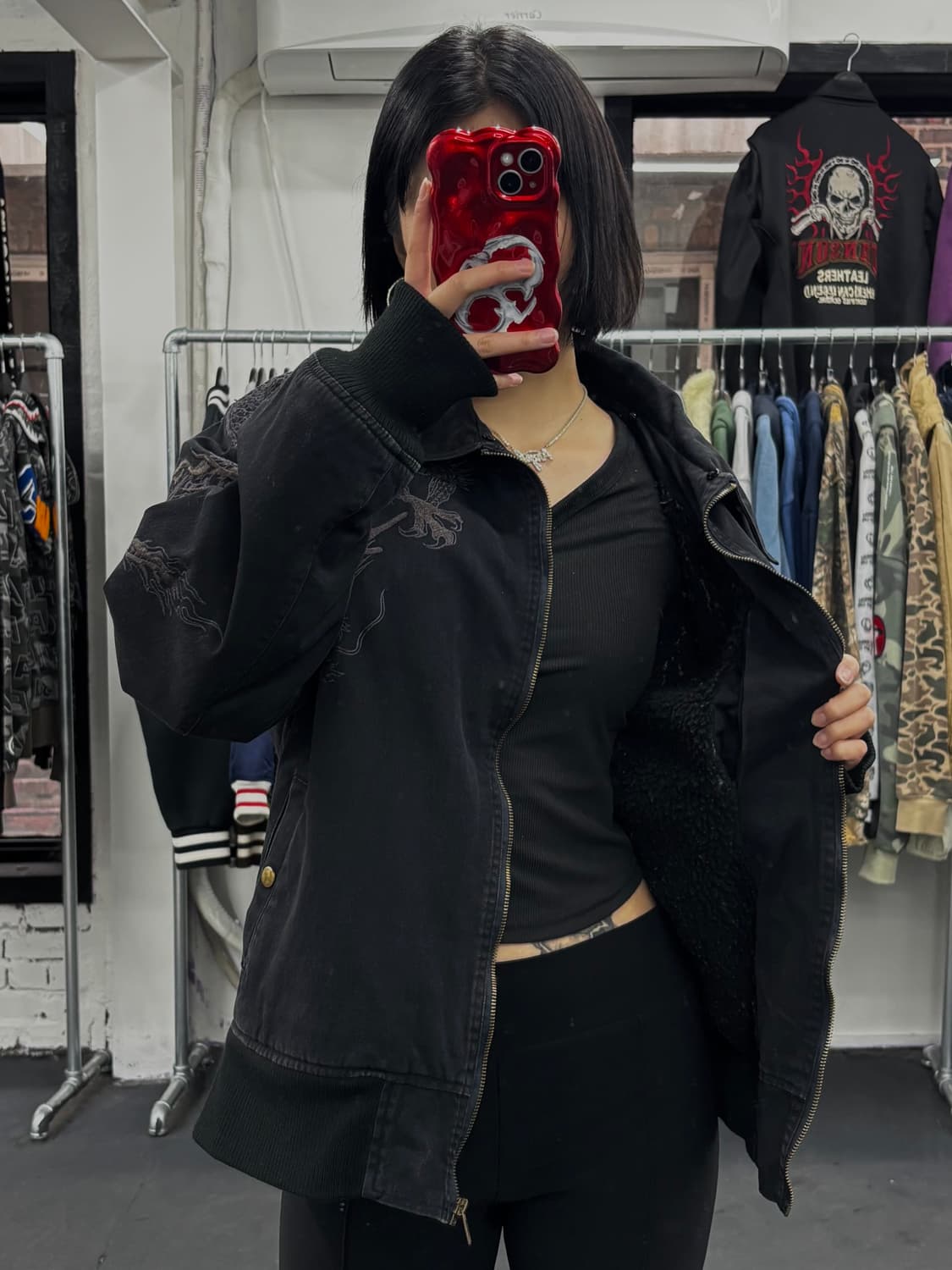 카라쿠리 타마시 오리엔탈 드래곤 워크자켓 상품이미지3