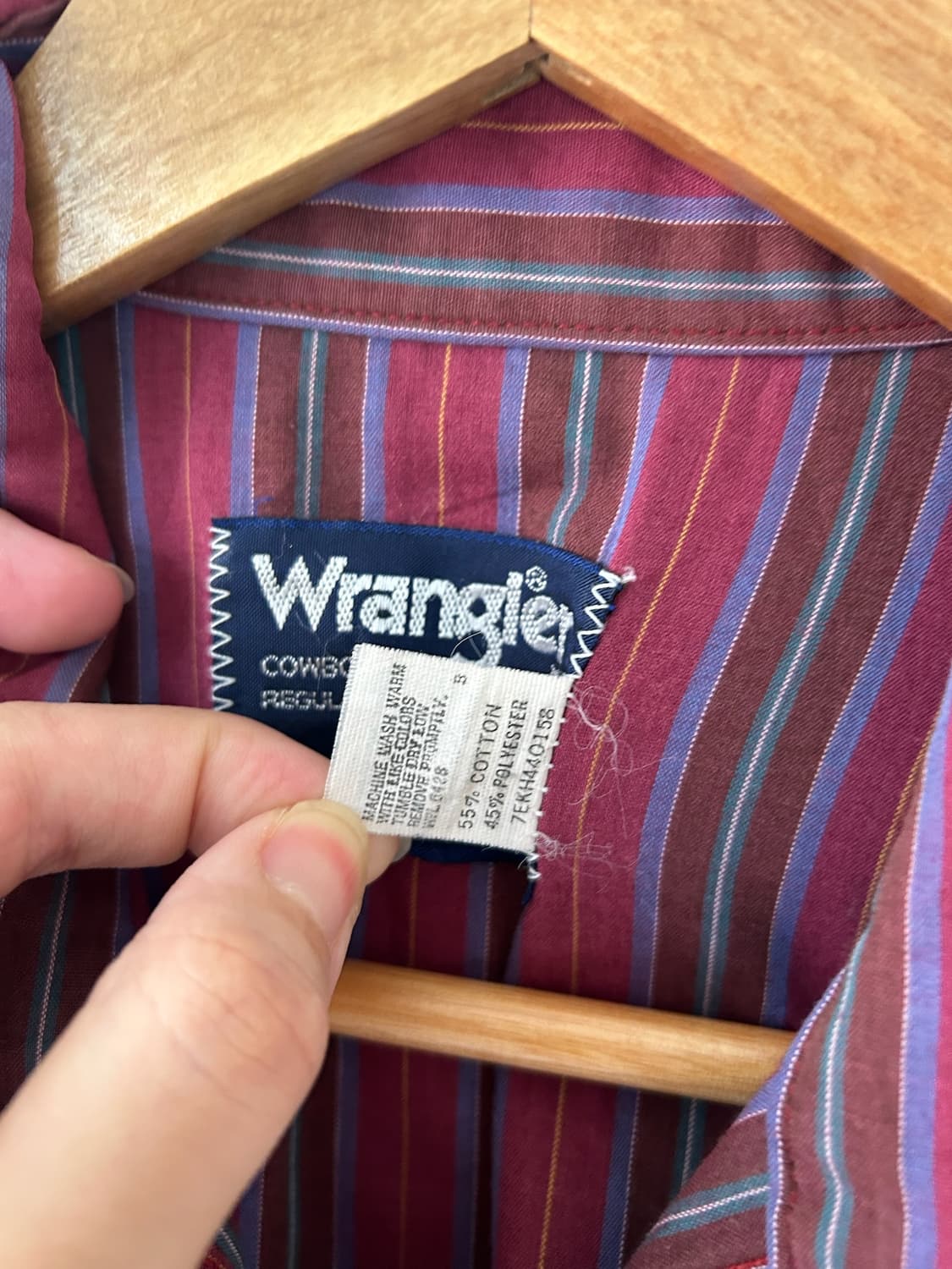 80-90's vtg Wrangler cowboy-cut  Western 상품이미지4