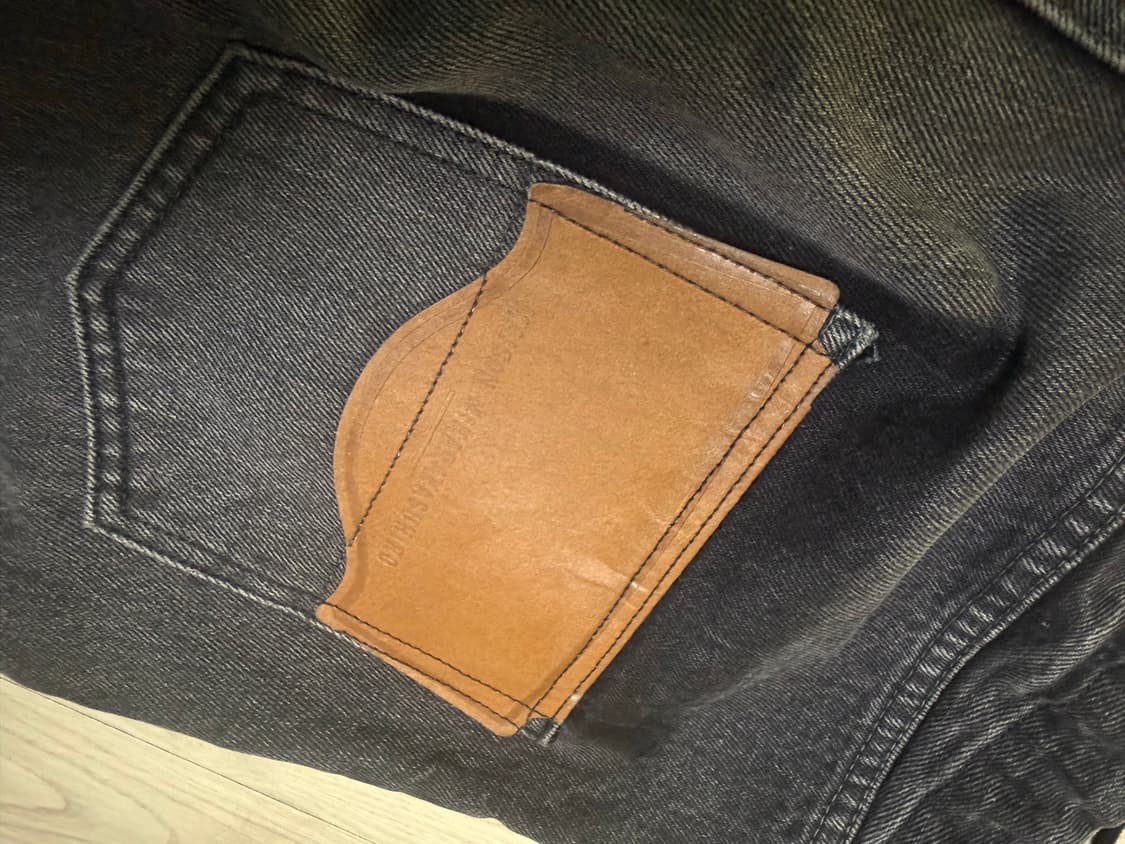 미하라 야스히로 블랙 데님팬츠 상품이미지7