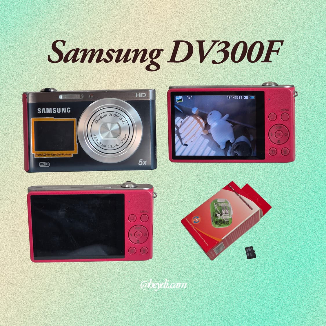 (한효주 디카) 삼성 DV300F 실버&레드 (Samsung DV300F 상품이미지3