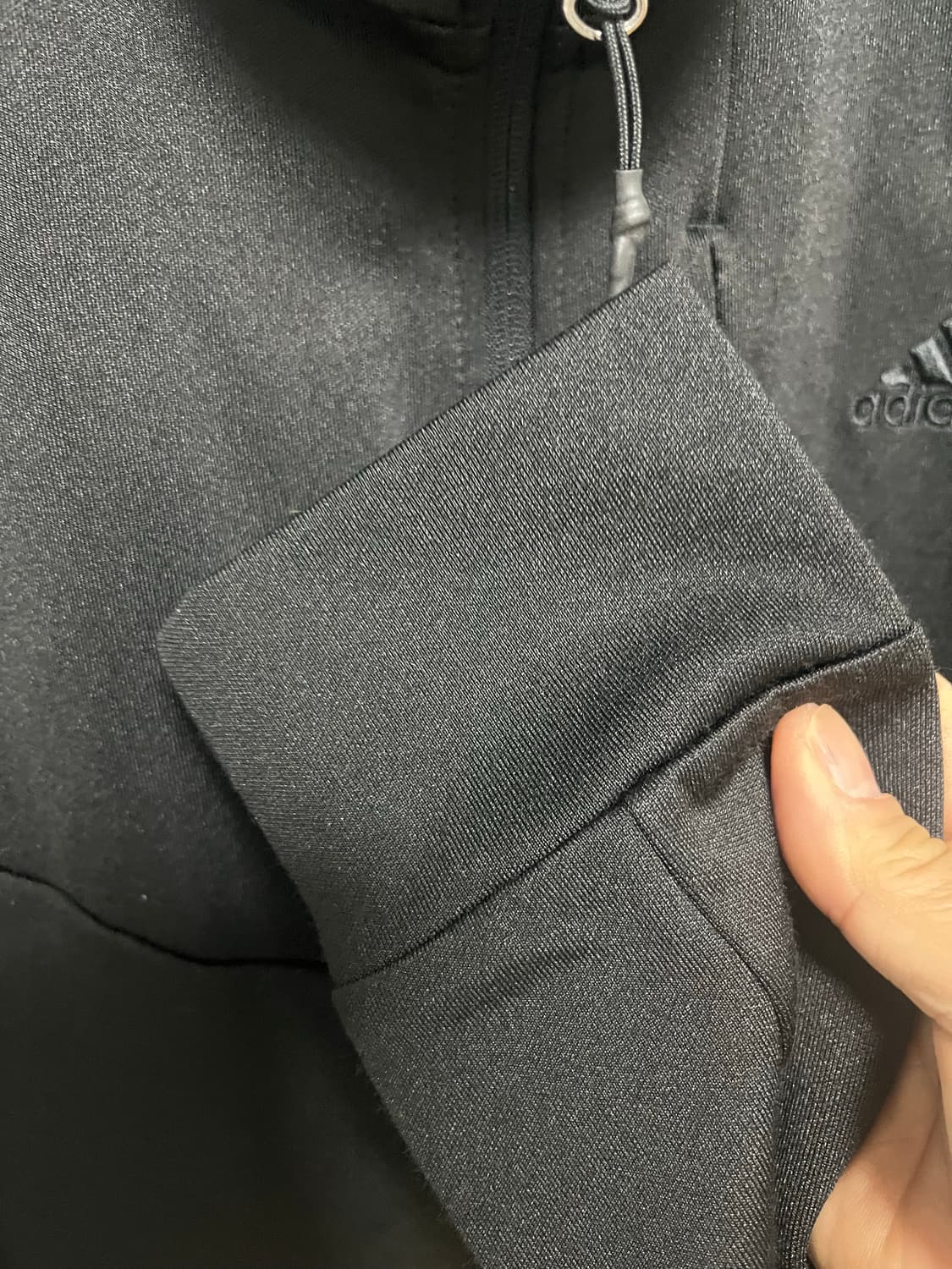 아디다스 블랙 삼선 트레이닝 집업 상품이미지3