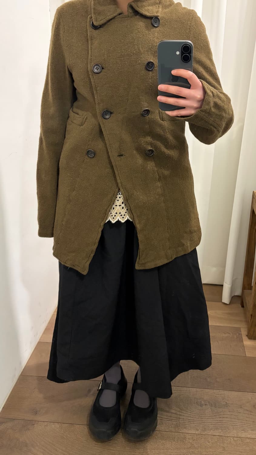 90's Fulling Wool Double Button Coat 상품이미지3
