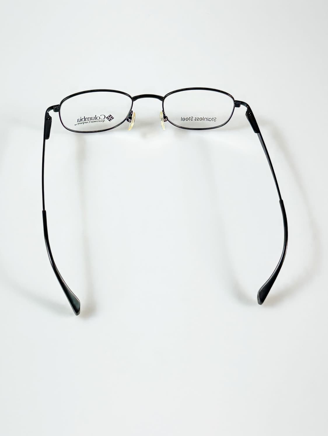 90s 컬럼비아 블랙 슬림 스퀘어 메탈 빈티지 안경 상품이미지5