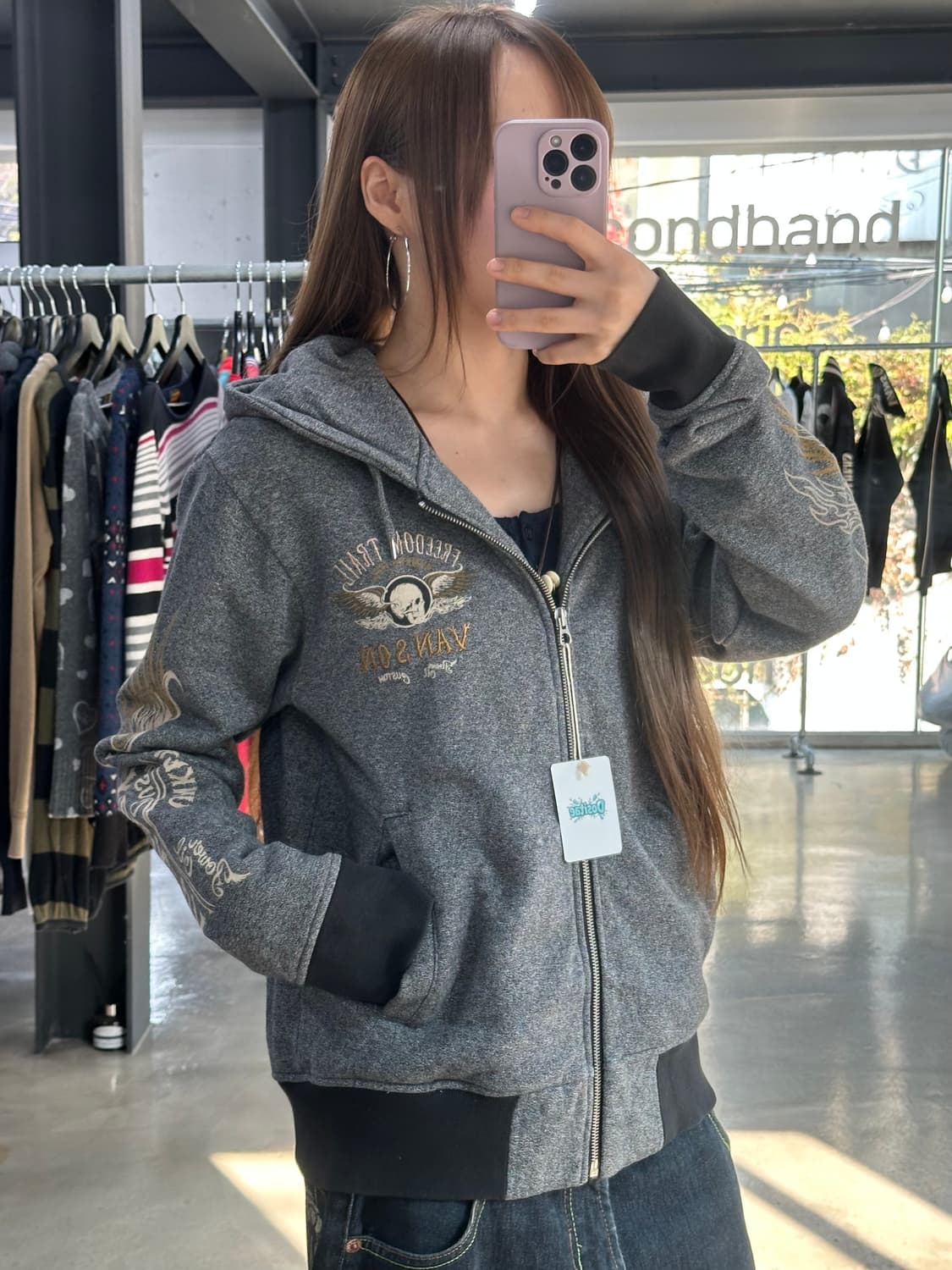 벤슨 벙커힐 스컬윙 후드집업 상품이미지2