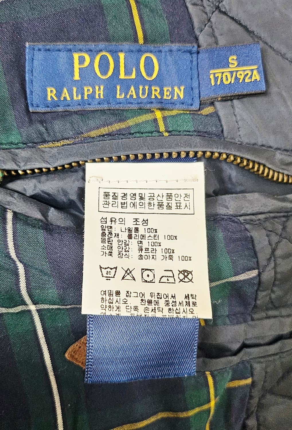 (90)S ☆초대장급☆ 랄프로렌 폴로 [네이비] 퀄팅자켓 상품이미지4