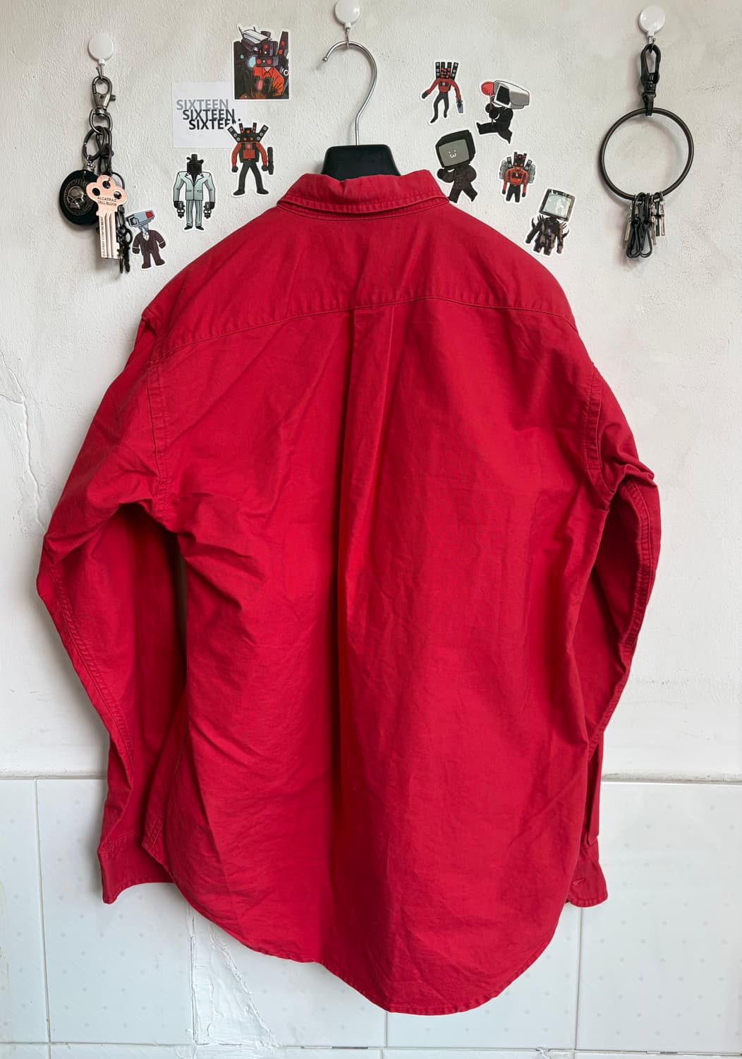 폴로랄프로렌 빨간색 셔츠 XL 상품이미지2