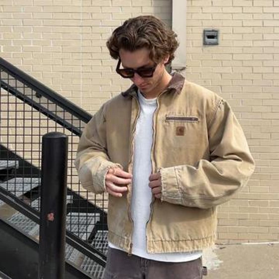 (XL) 칼하트 디트로이트 자켓 J97 SDL 새들 상품이미지10