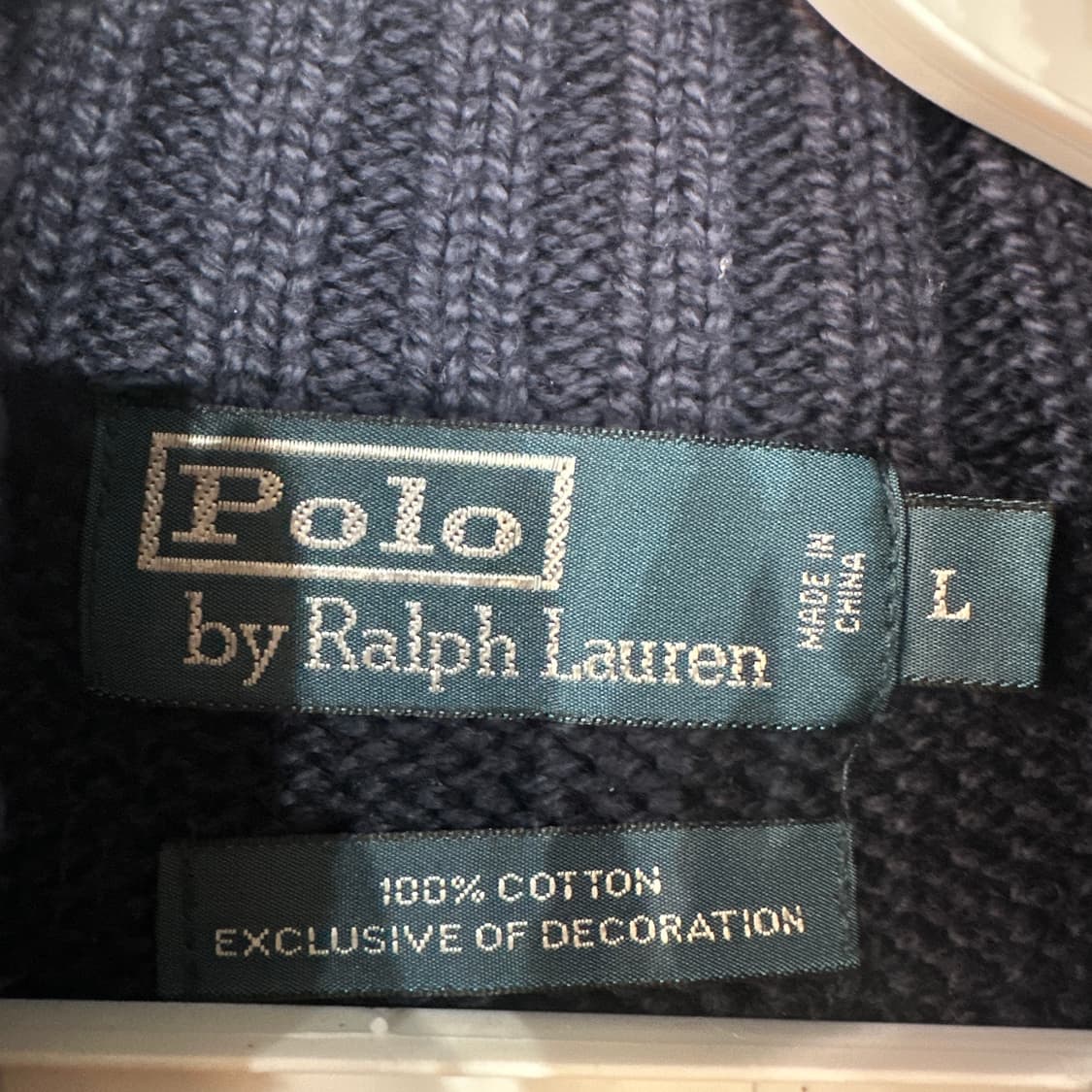 폴로랄프로렌 반집업 니트 105 상품이미지3
