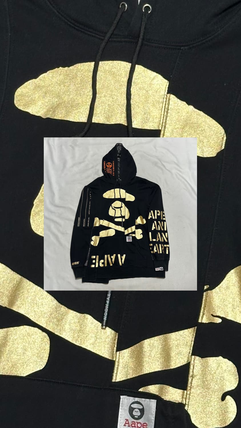 🏴‍☠️베이프 에이프 skrrrr 후드집업 상품이미지1