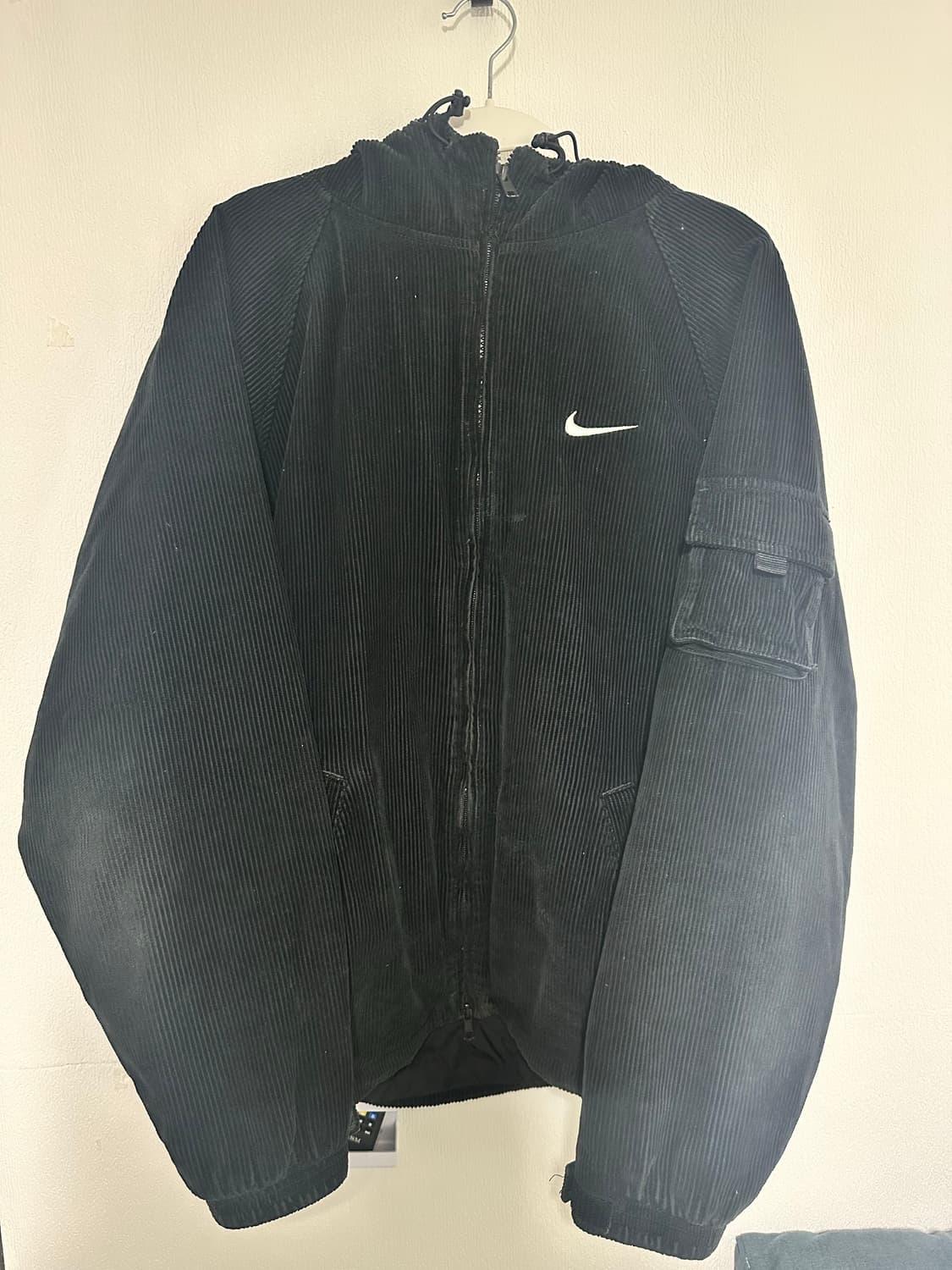 슈프림 x 나이키 아크 코듀로이 후드 자켓 블랙 M 상품이미지1