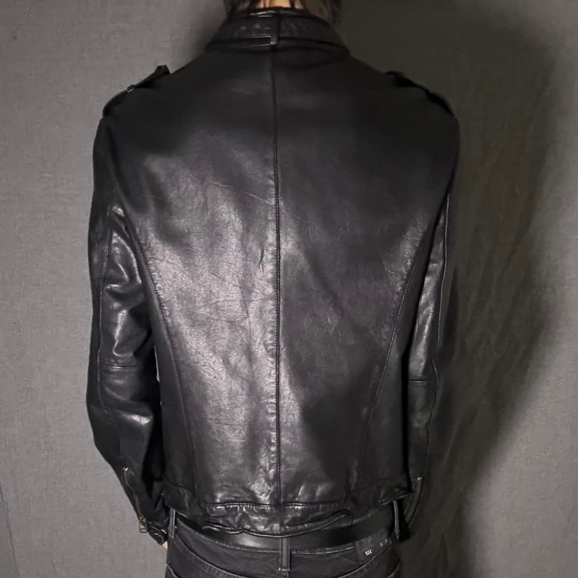 lamb skin pocket leather jacket 상품이미지5
