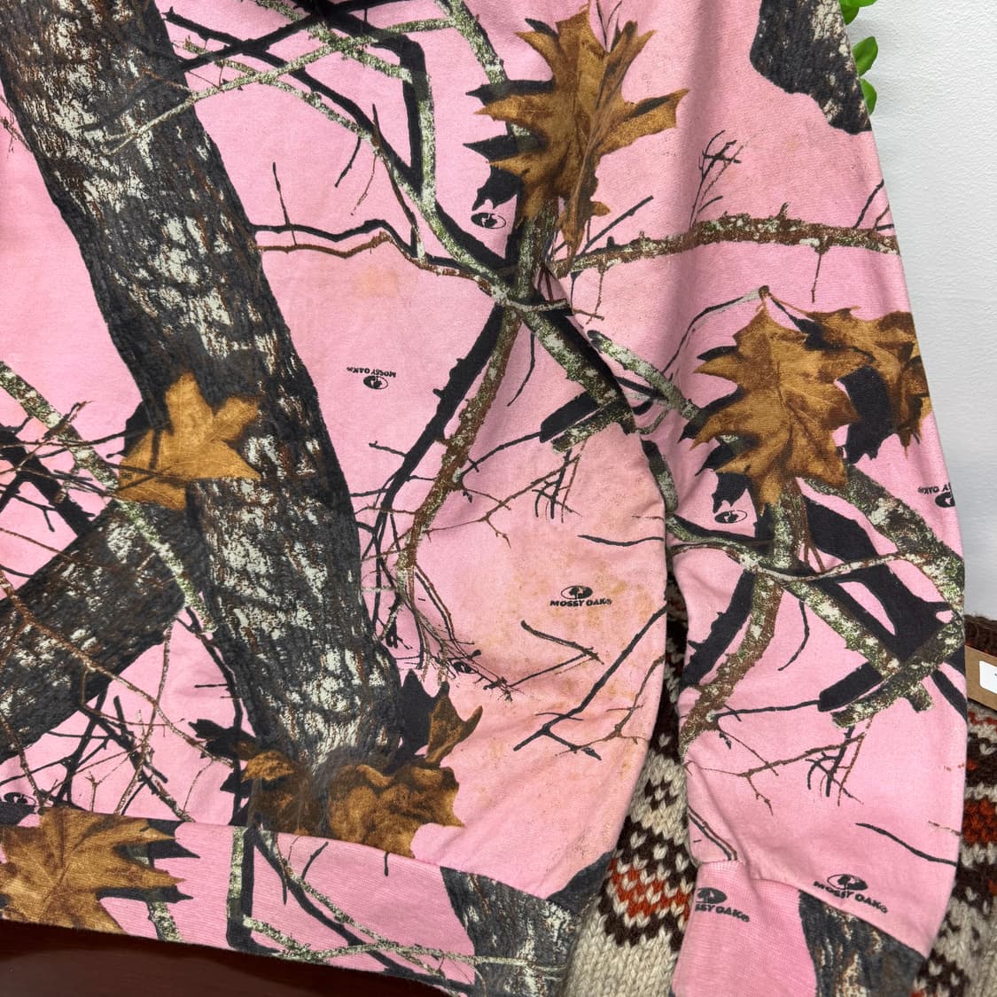 Mossy Oak 모시오크 핑크 리얼트리 후드티 (S)   상품이미지6