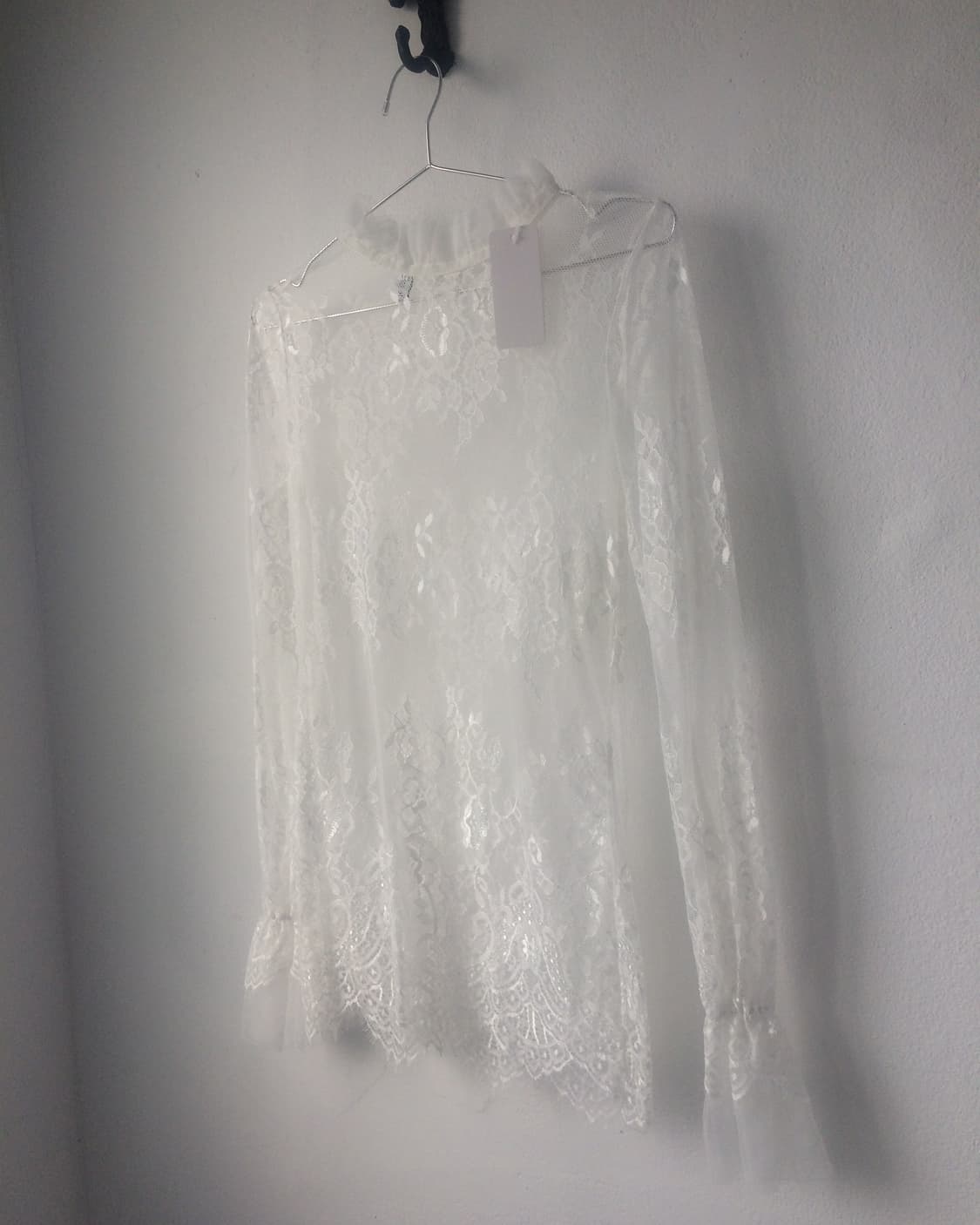Lace see through blouse 상품이미지4