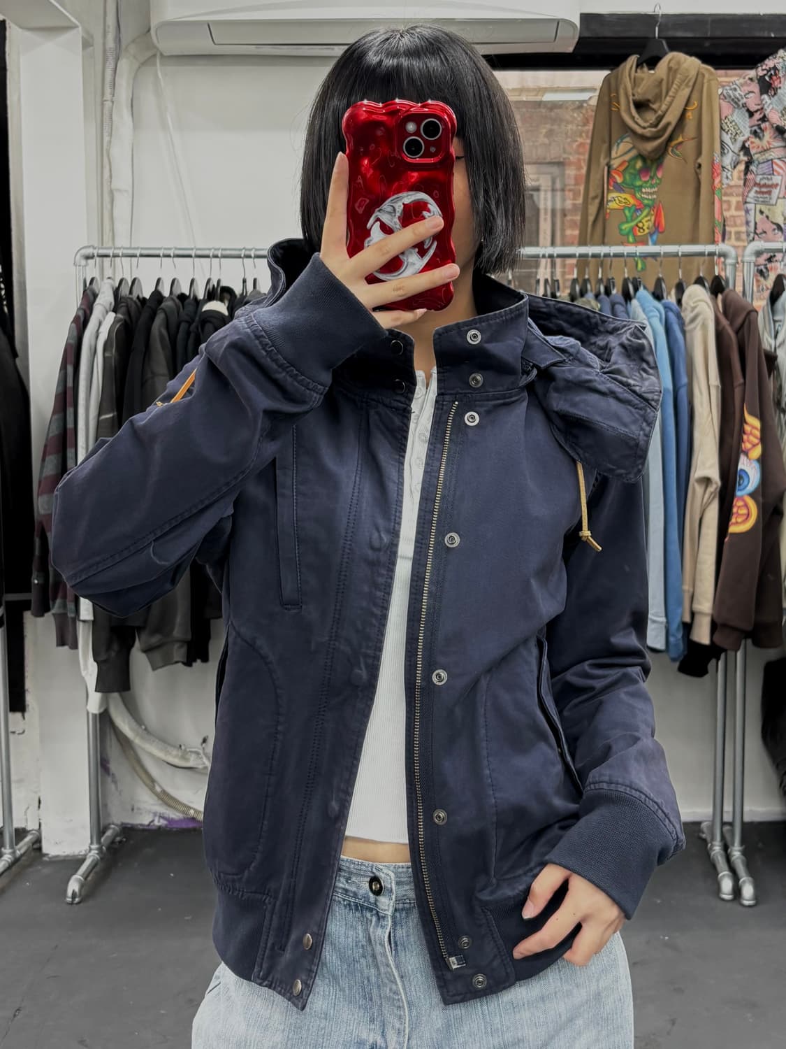 Beams 빔즈 후드 코튼 봄버 자켓 상품이미지3