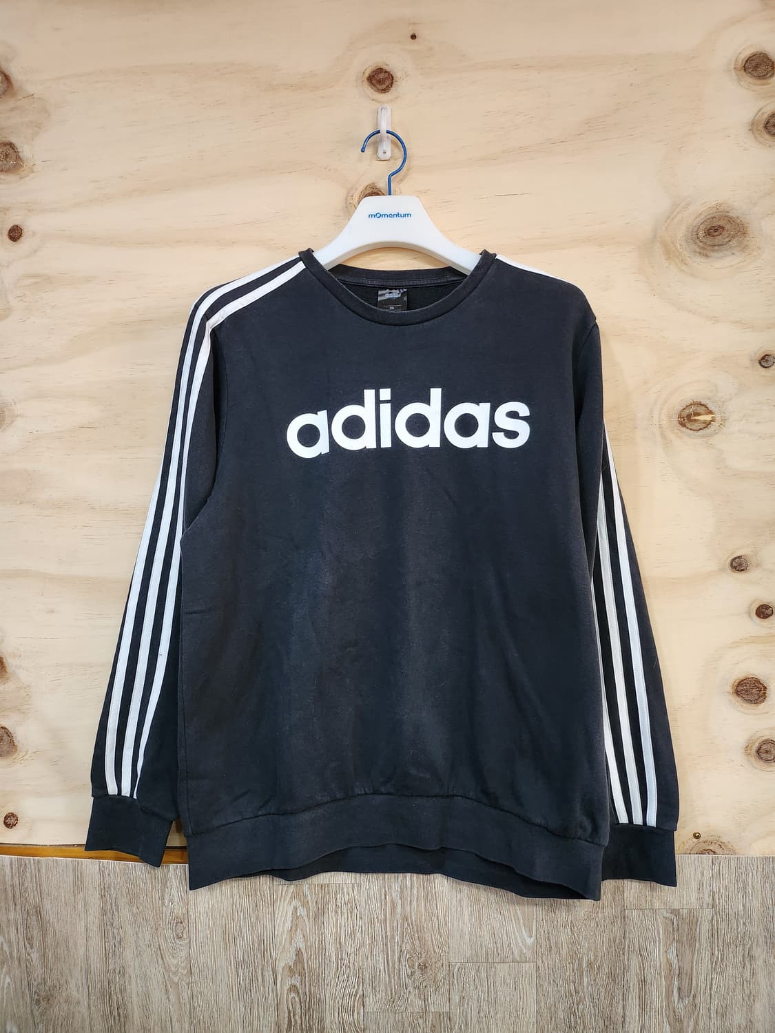 519) 아디다스 adidas 에센셜 3S 크루 기모 맨투맨 상품이미지1