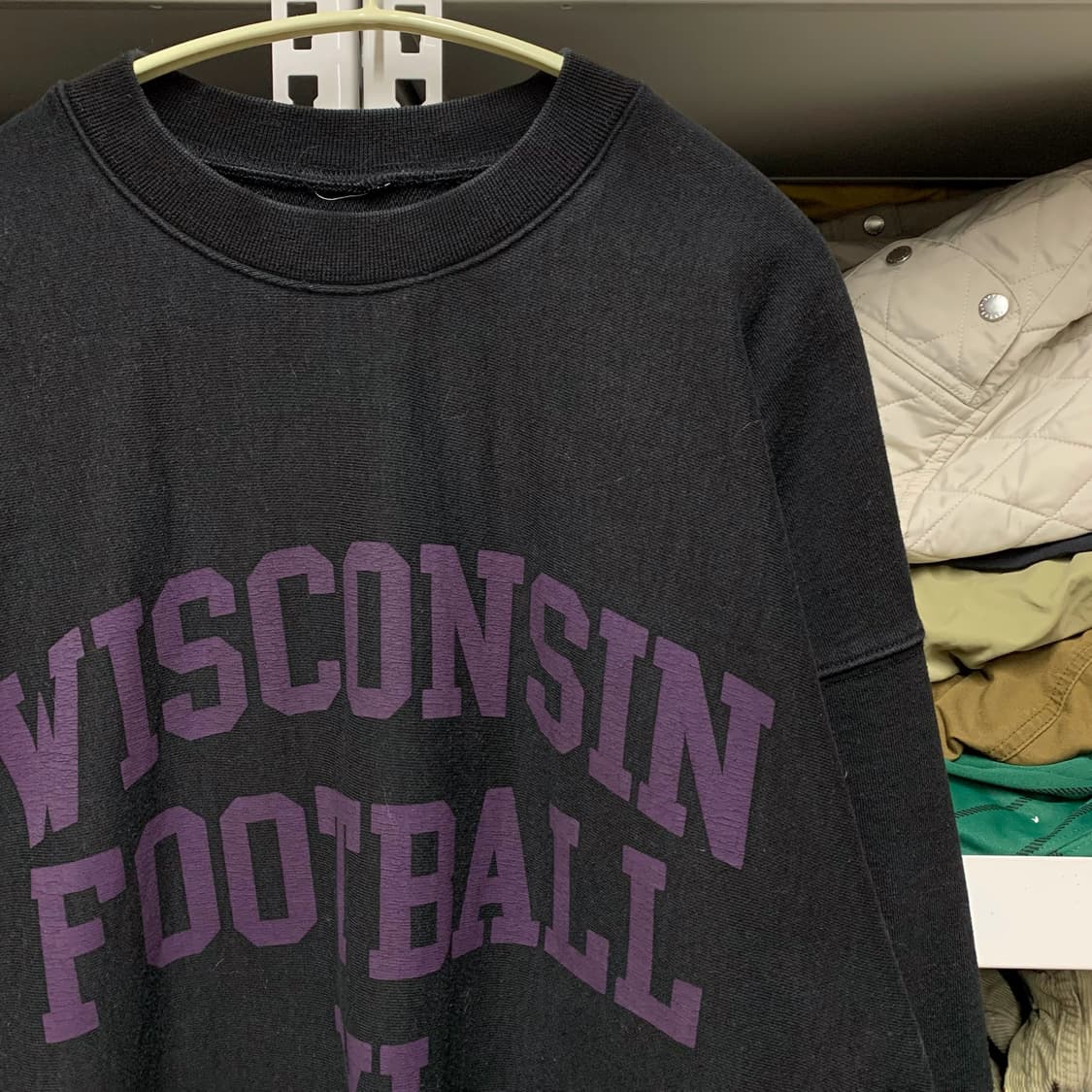 [XL] 위스콘신 풋볼 헤이비웨이트 맨투맨 스웻셔츠 상품이미지1