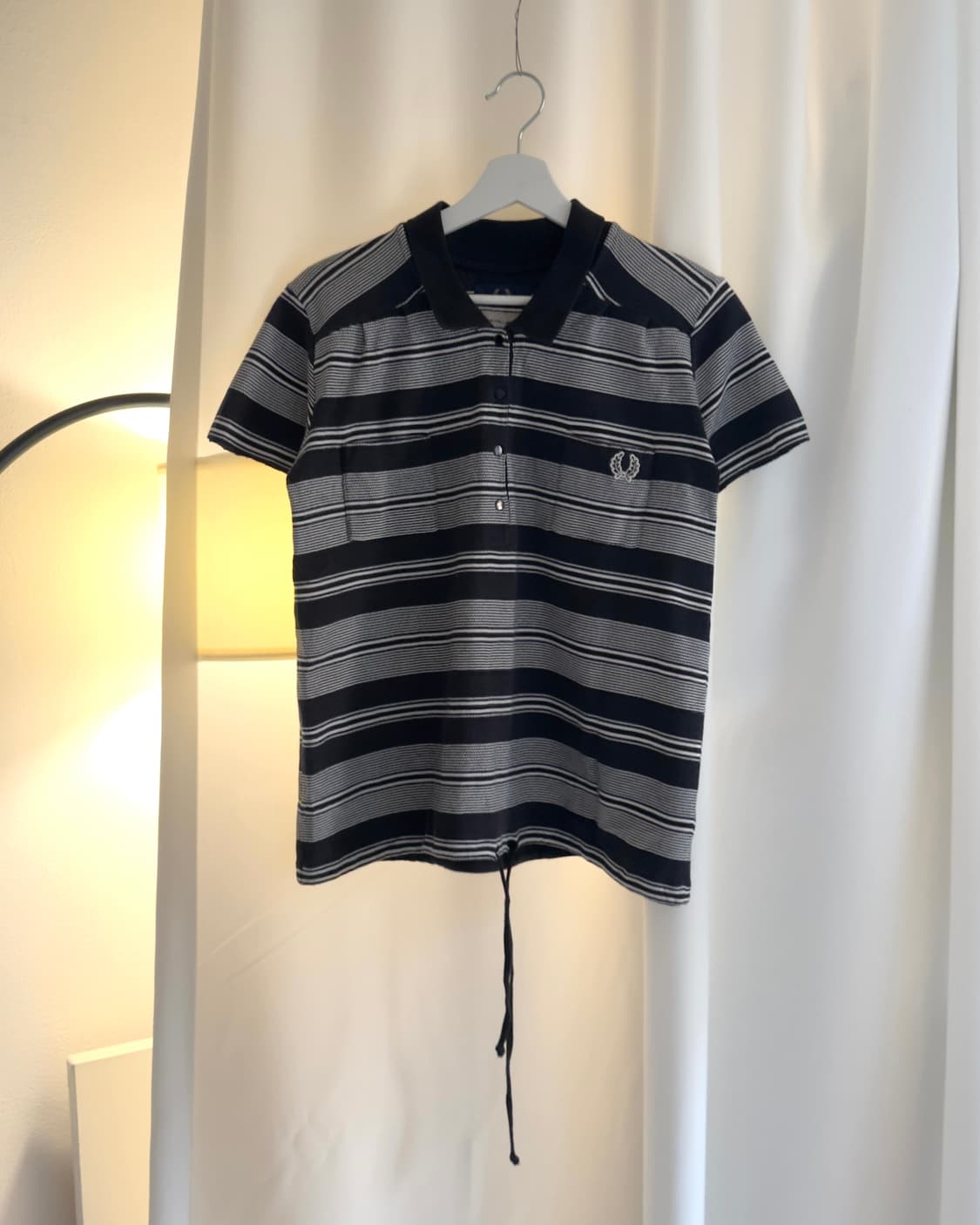 [FRED PERRY]stripe drawstring polo shirt 상품이미지1