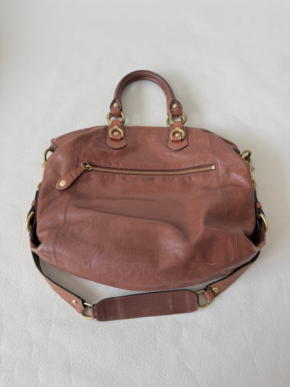 코치(COACH) 레더 토트백(숄더 가능, 사용감 확인) 상품이미지7