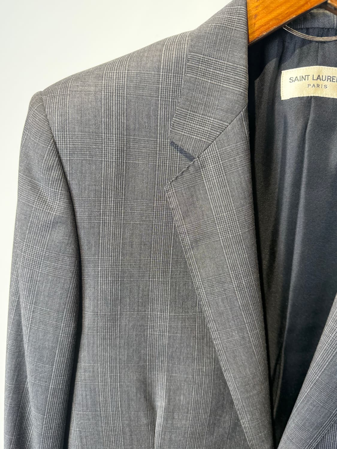 생로랑 그레이 글렌체크 셋업 48사이즈 상품이미지3