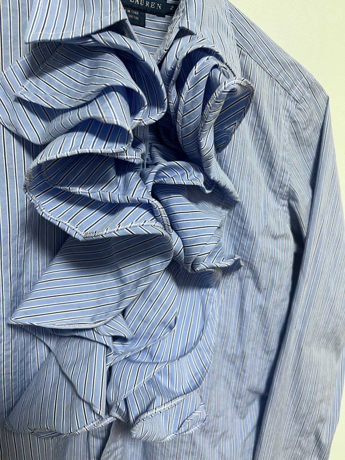 폴로 랄프로렌 여성 스트라이프 러플 셔츠 상품이미지2