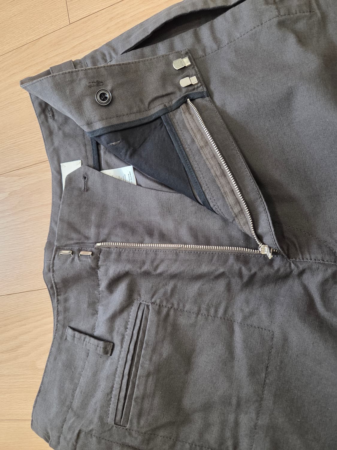 MILITARY PANTS COTTON-LINEN CANVAS RAVEN 상품이미지4