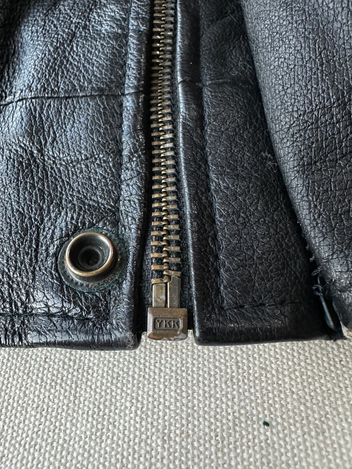 90s John Ashford 리얼 레더 자켓 블랙 M 상품이미지8