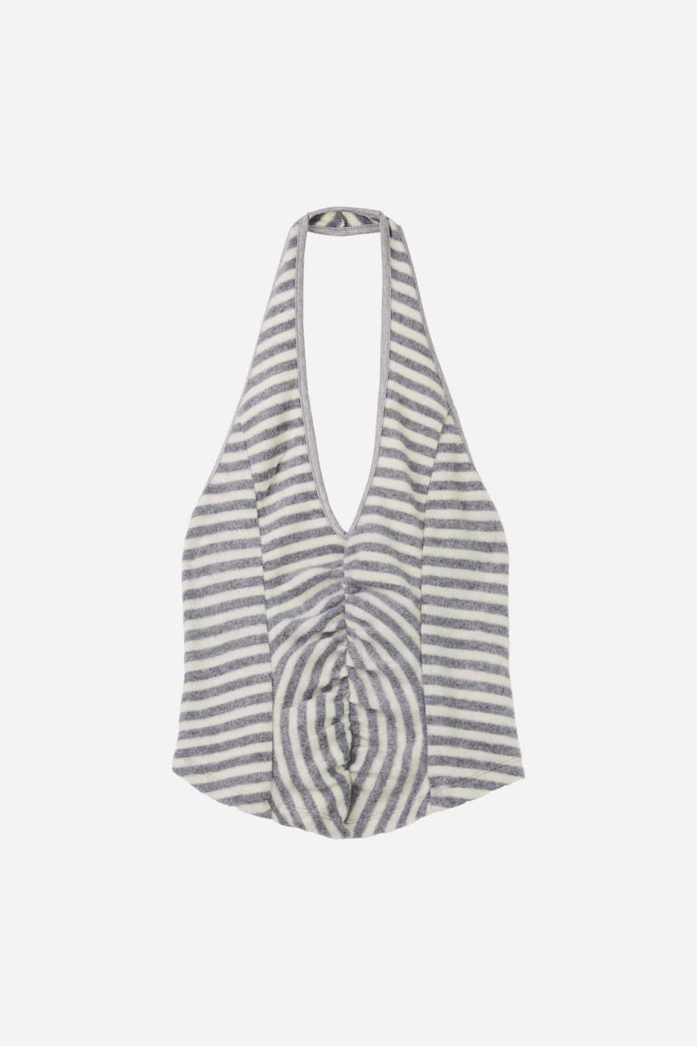 세릭 cerric Fluffy Stripe Sleeveless Gray 상품이미지1