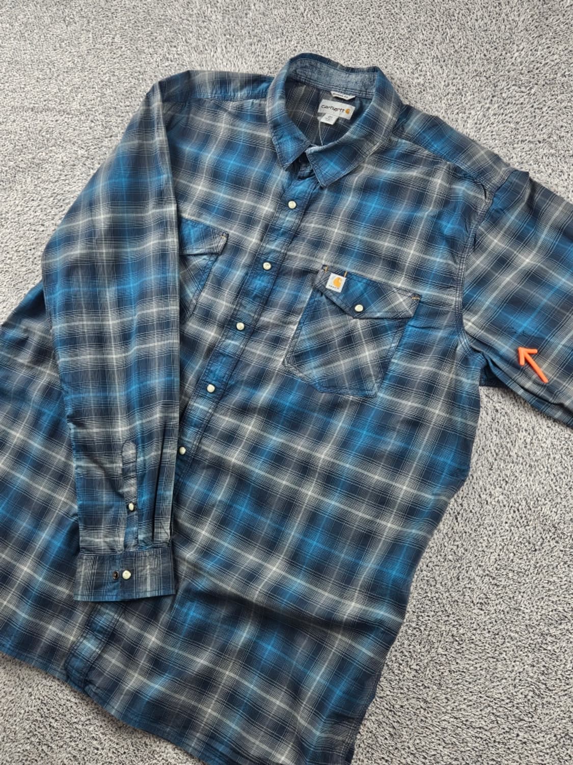 칼하트 체크 패턴 포켓 빅 워크 셔츠 ( 3XL ) / 11276 상품이미지6