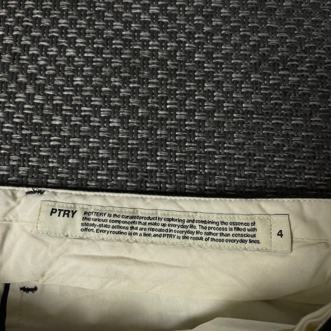 (34) 포터리 블랙 와이드 코튼 팬츠 4 상품이미지3