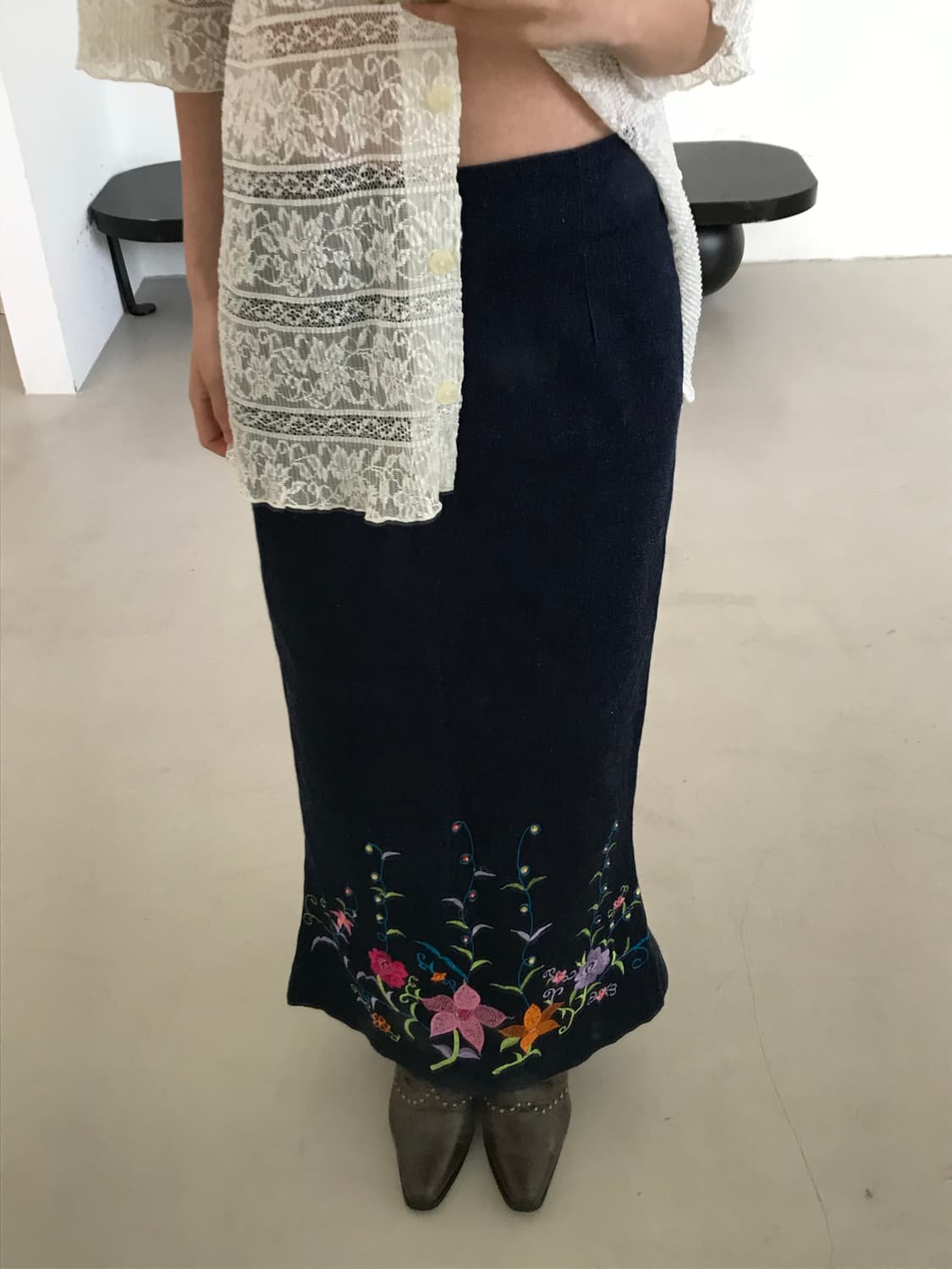 vintage mermaid flower skirt 상품이미지4
