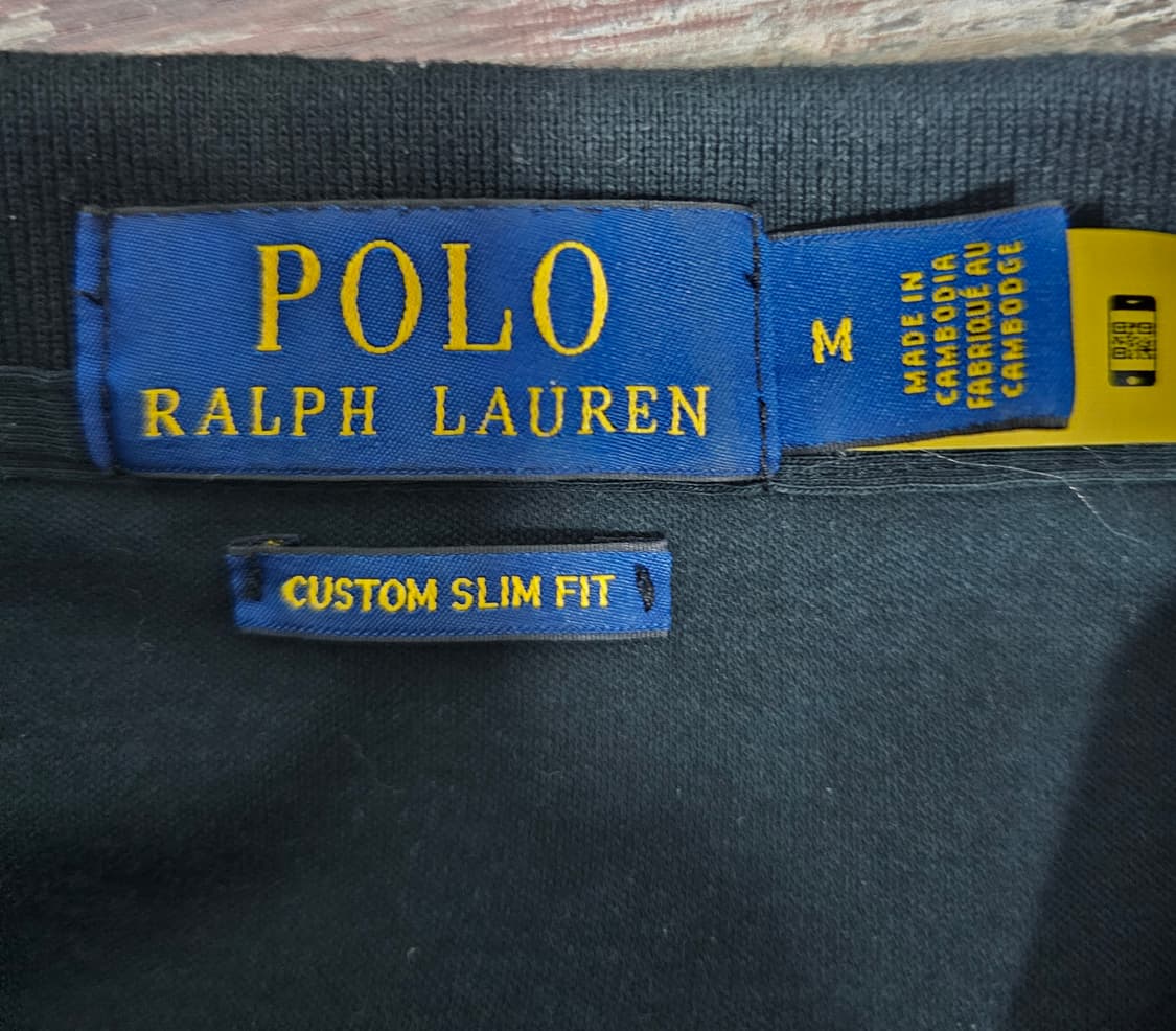 폴로랄프로렌 코튼 블랙 반팔카라티 M 정품큐알 상품이미지4