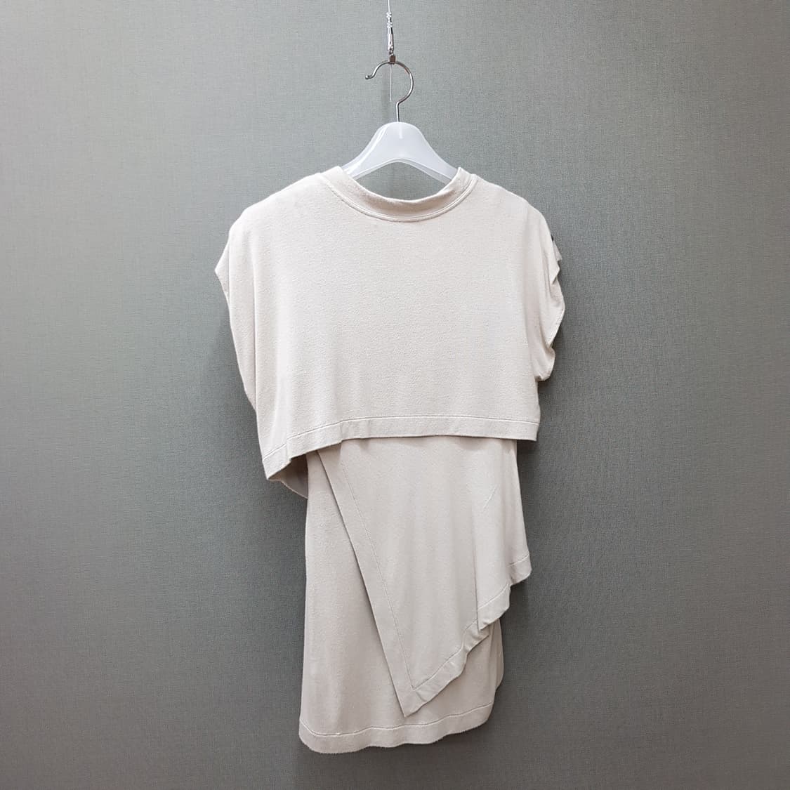 알렉산더왕 드레이프 언발란스 레이어드 티셔츠 S사이즈 상품이미지4