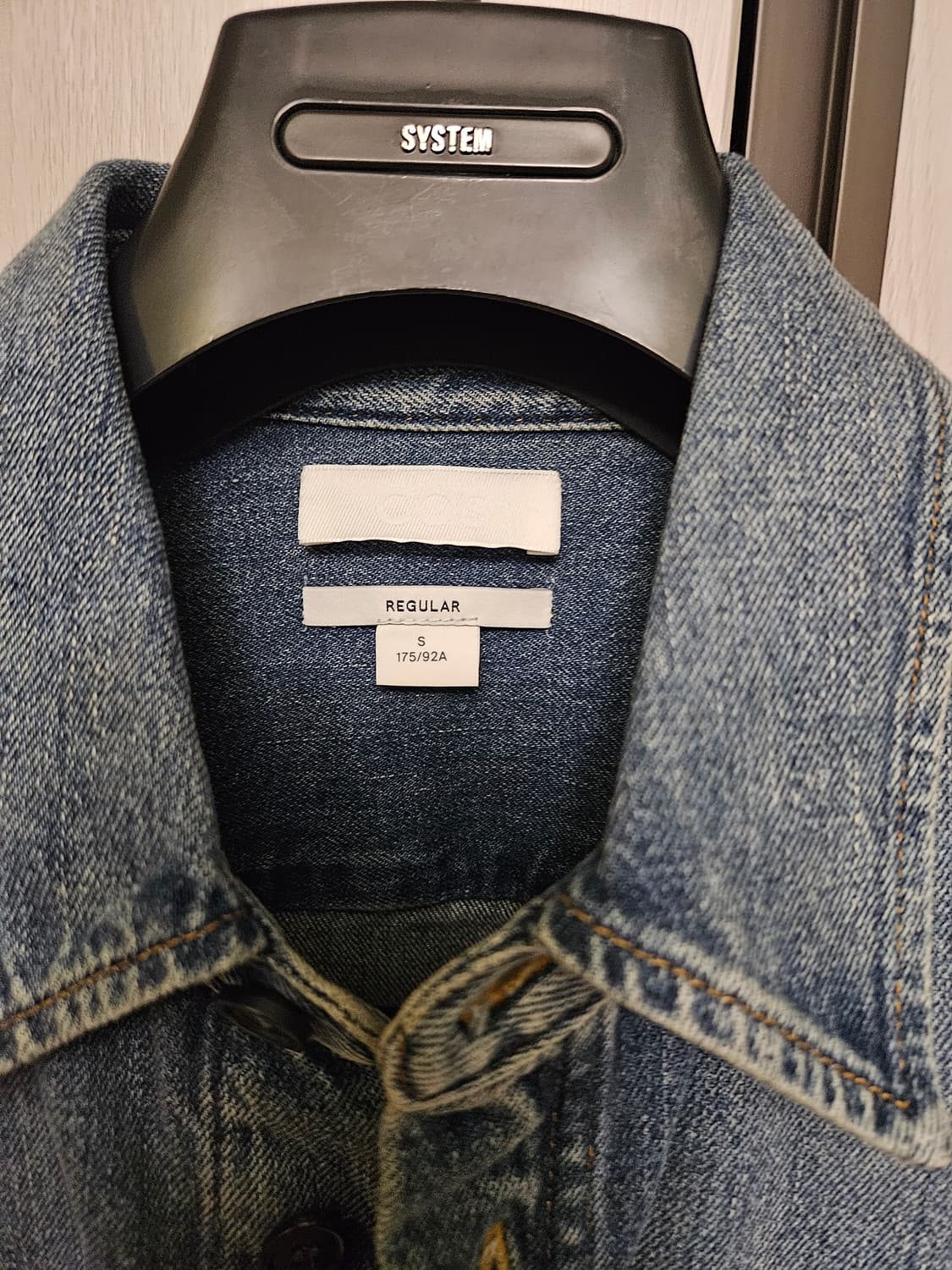 COS 빈티지워싱 데님셔츠 100사이즈 상품이미지3