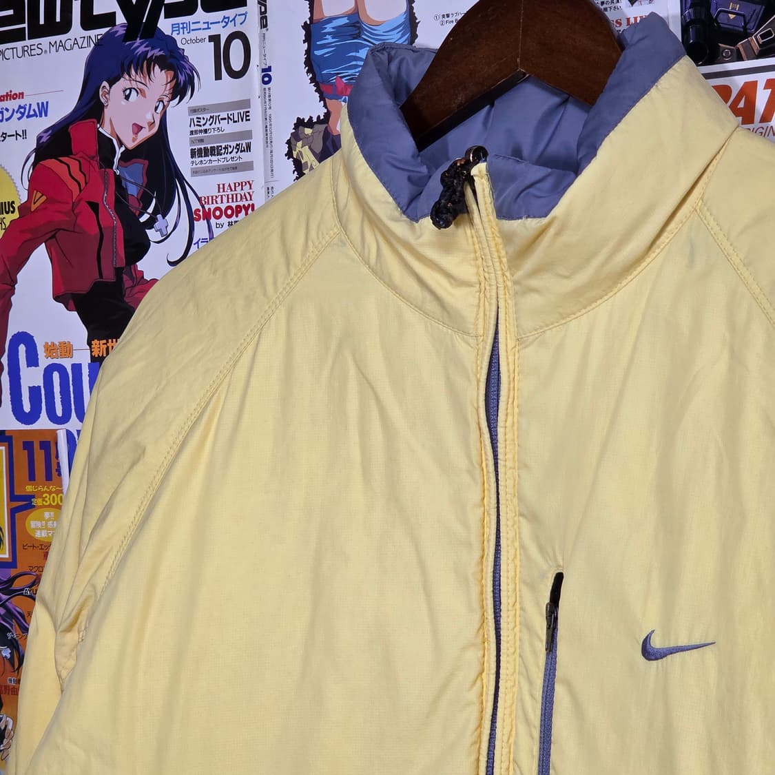 나이키 00s 리버시블 퍼플블루 옐로우 덕다운 패딩 상품이미지7