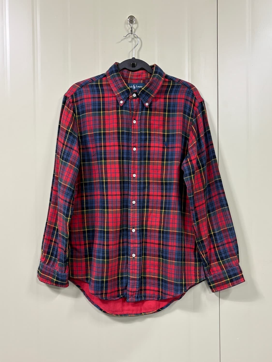 두산 빈티지 폴로 랄프로렌 체크 셔츠 상품이미지1