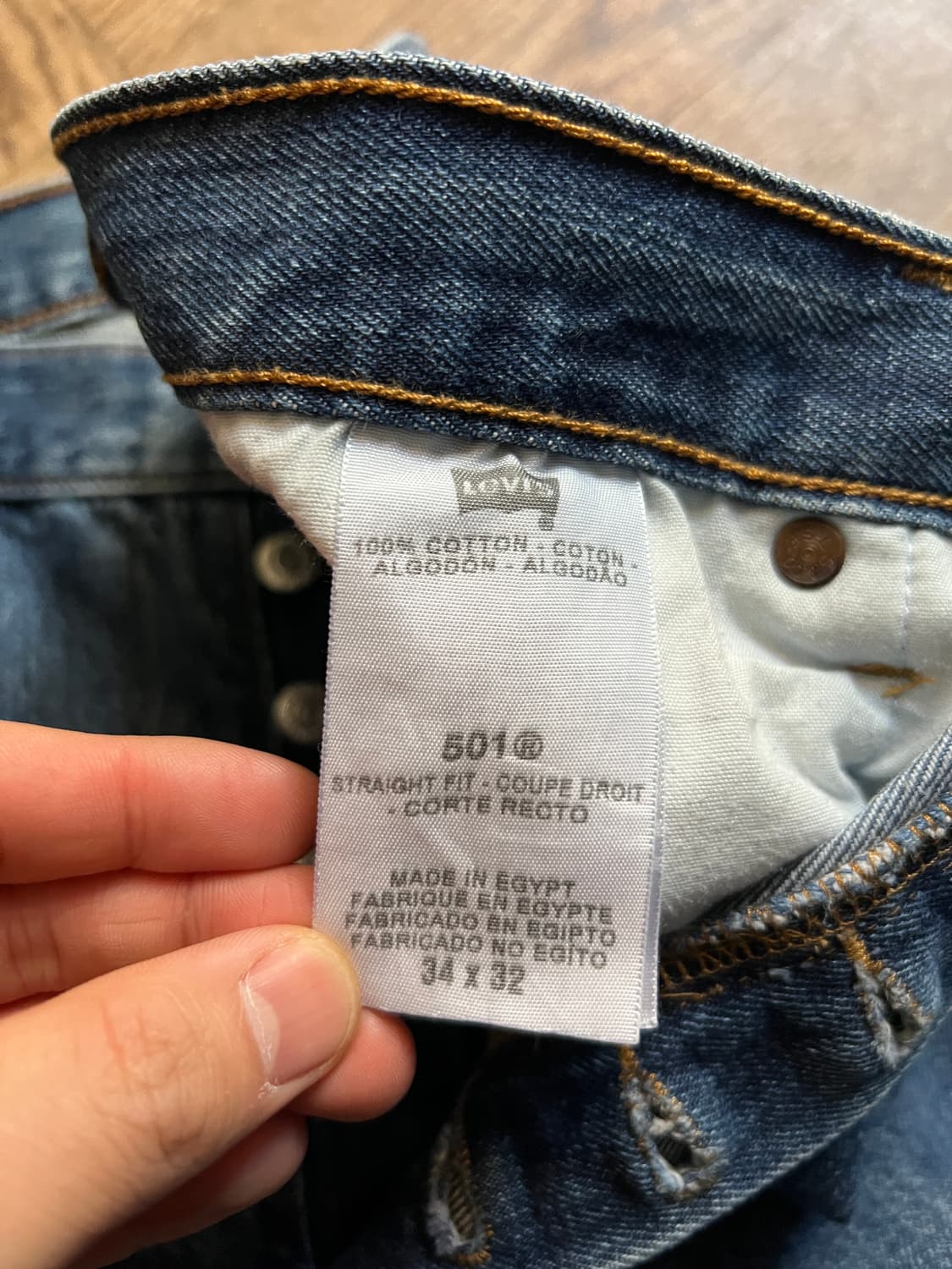 [34]리바이스 501 테이퍼드핏 커스텀 데님 팬츠 상품이미지6