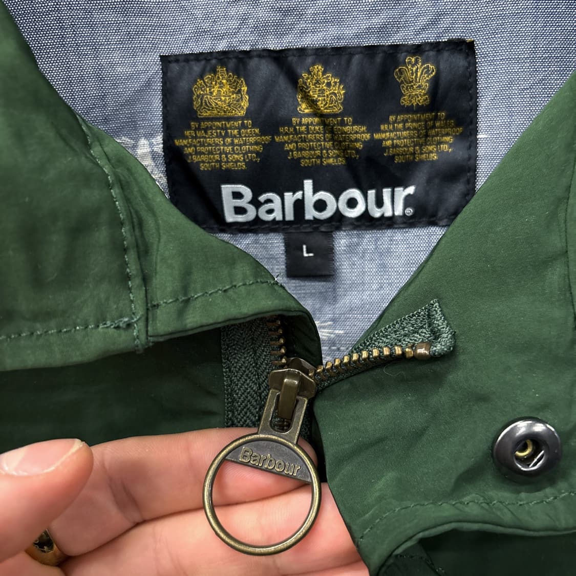 바버 밀리터리 모티브 M-65 레인파카 필드자켓 N1148 상품이미지6