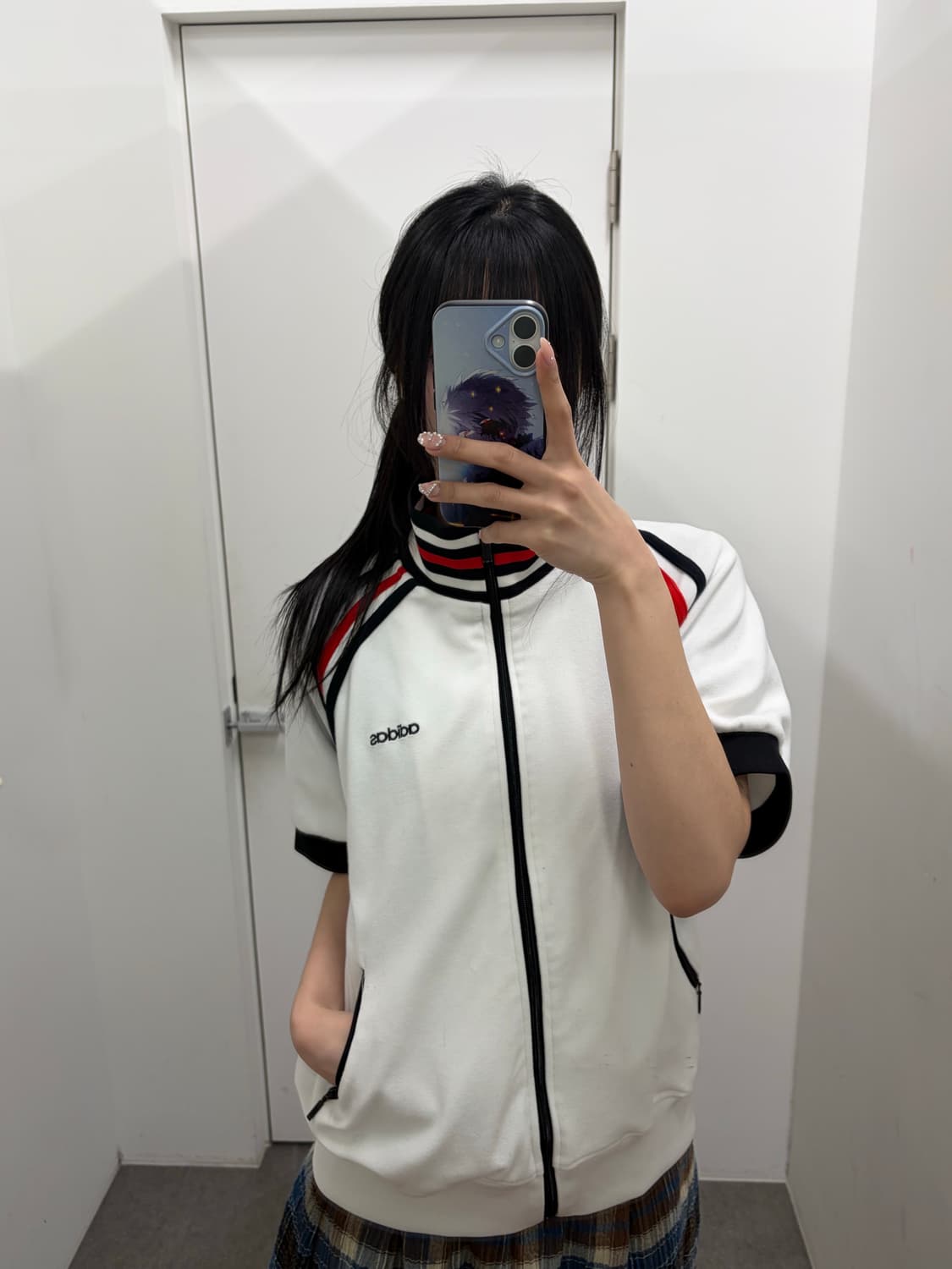 아디다스 트랙 반팔 집업 상품이미지5