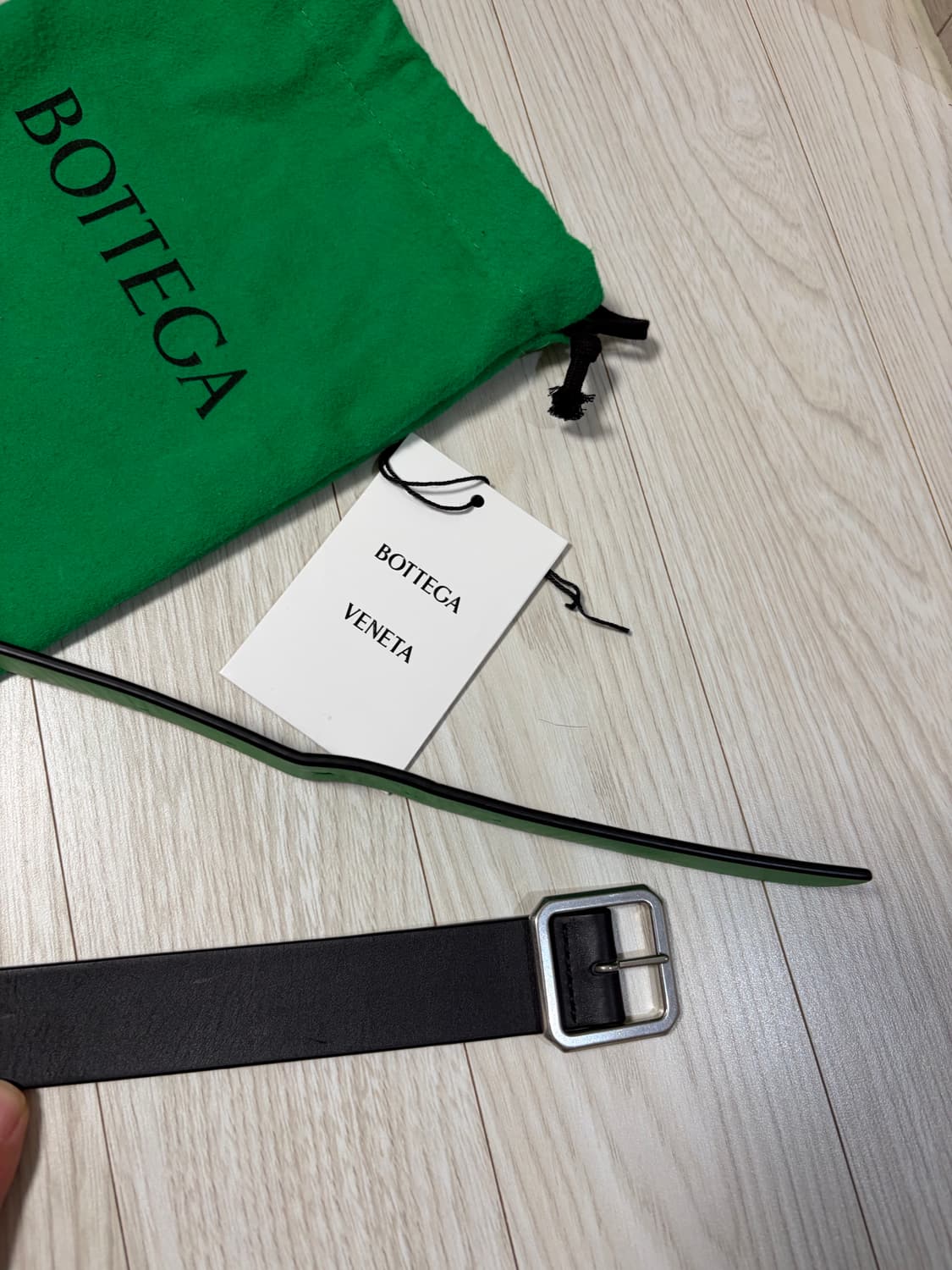 보테가베네타 스퀘어 레더 리버서블 벨트 90 상품이미지1