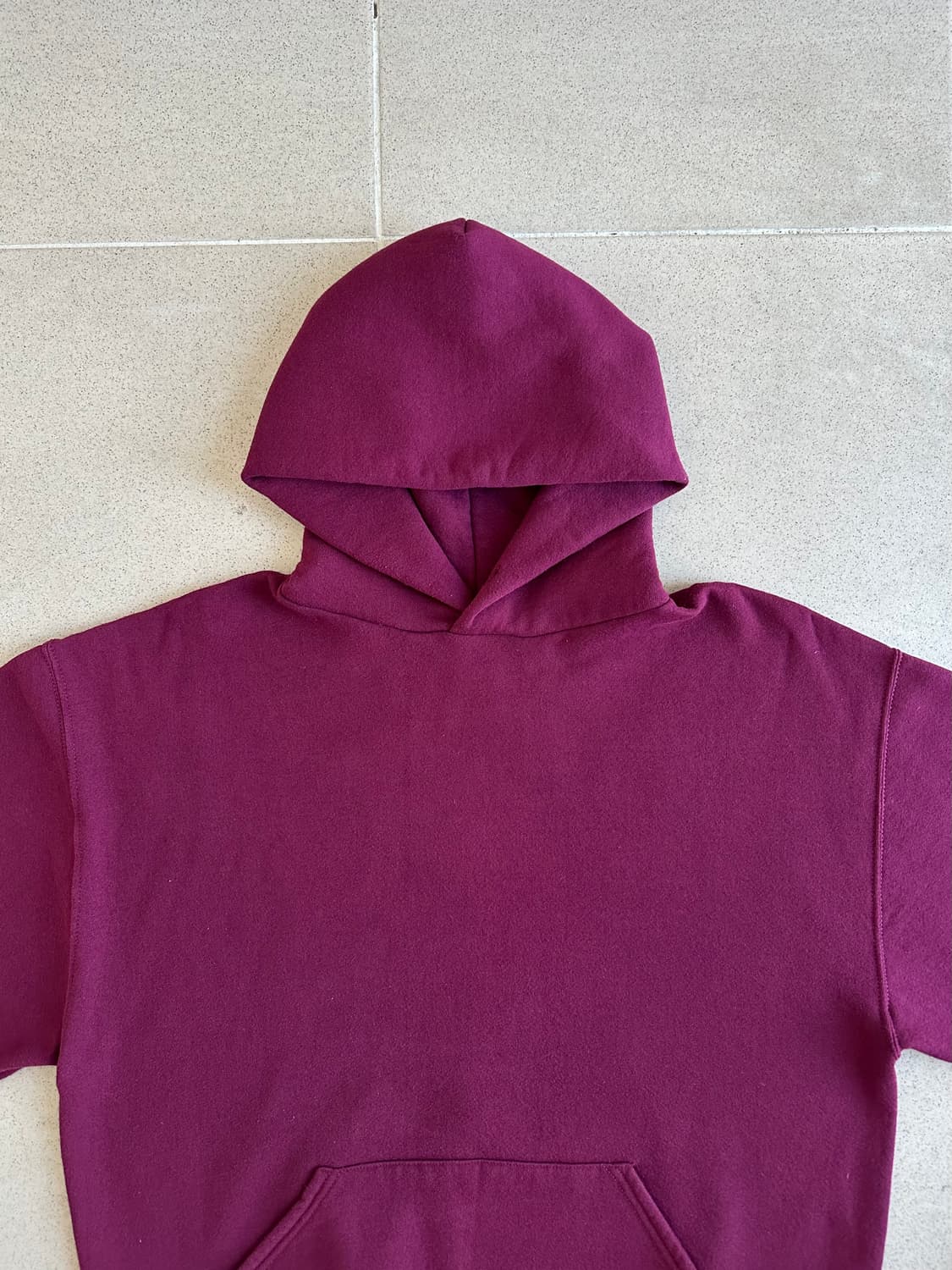 90s 빈티지 러셀 후드 버건디 L USA 상품이미지4