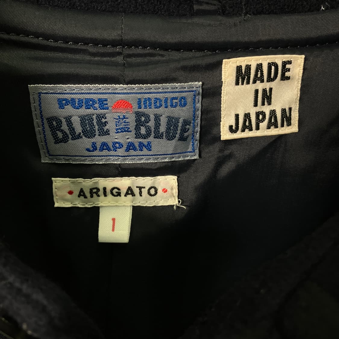 블루블루재팬 네이비 울 롱 코트 상품이미지3