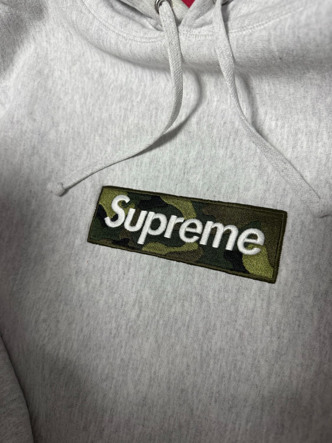 [XXL] 슈프림 박스로고 후드 스웨트셔츠 애쉬 그레이 카모 상품이미지4
