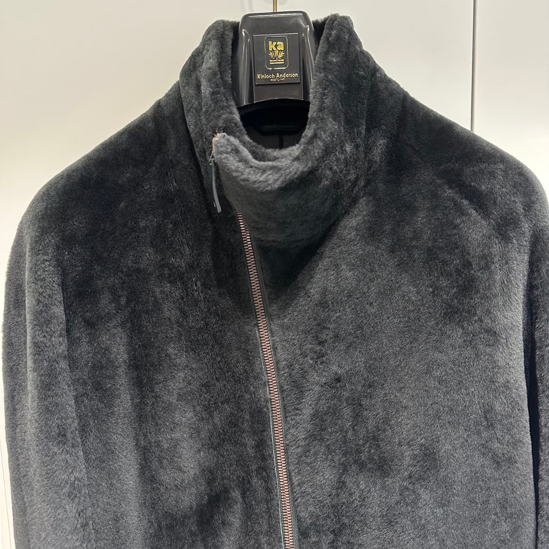 아르마니 꼴레지오니 시어링 어시메트릭 코트 상품이미지4