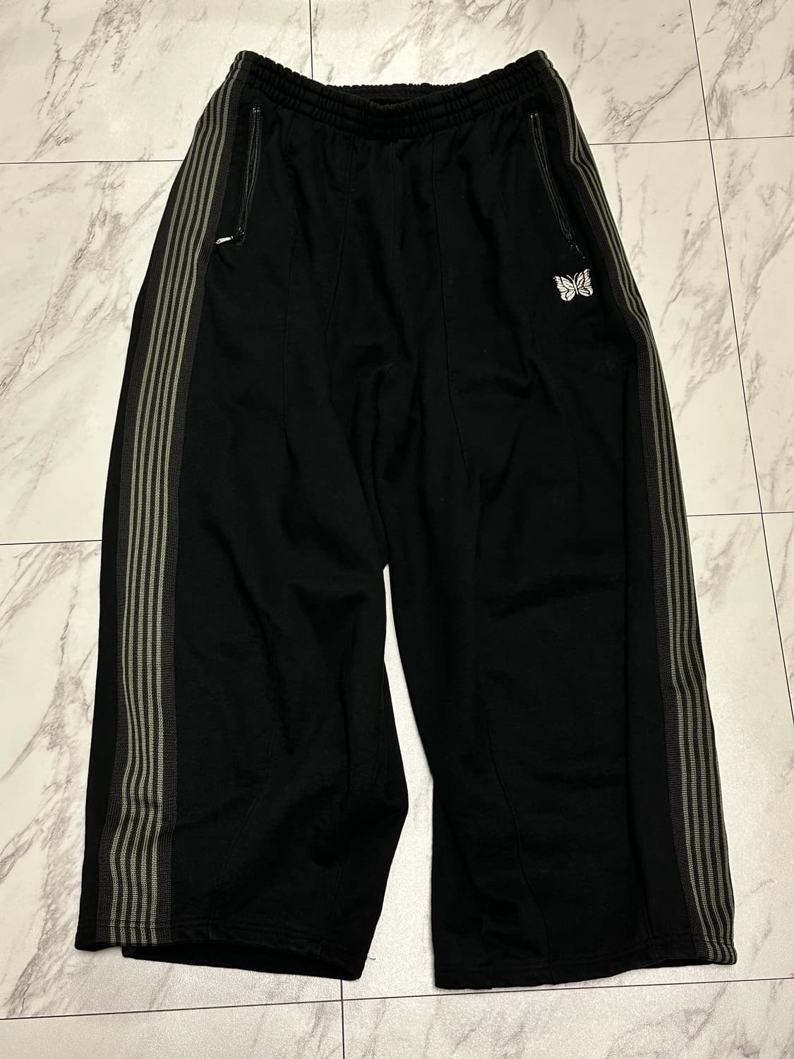 (S) 24fw니들스 needles lhp 별주 코튼 트랙팬츠 카키 블랙 상품이미지2