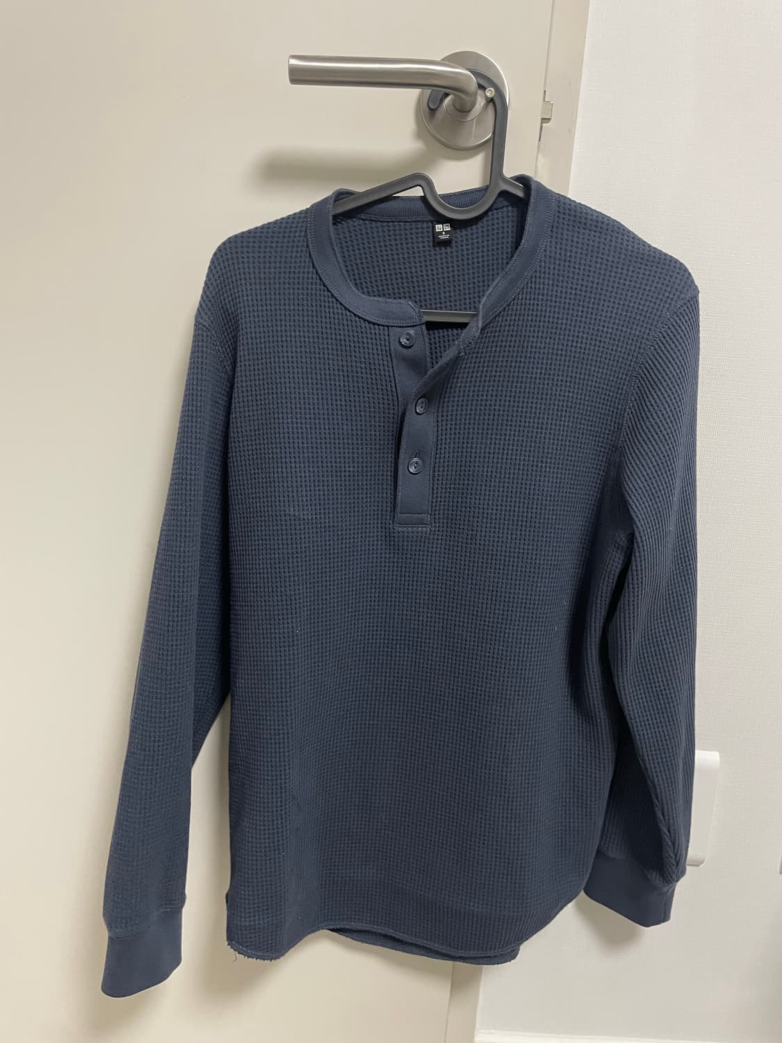 유니클로 와플 헨리넥 긴팔 티셔츠 S 상품이미지2