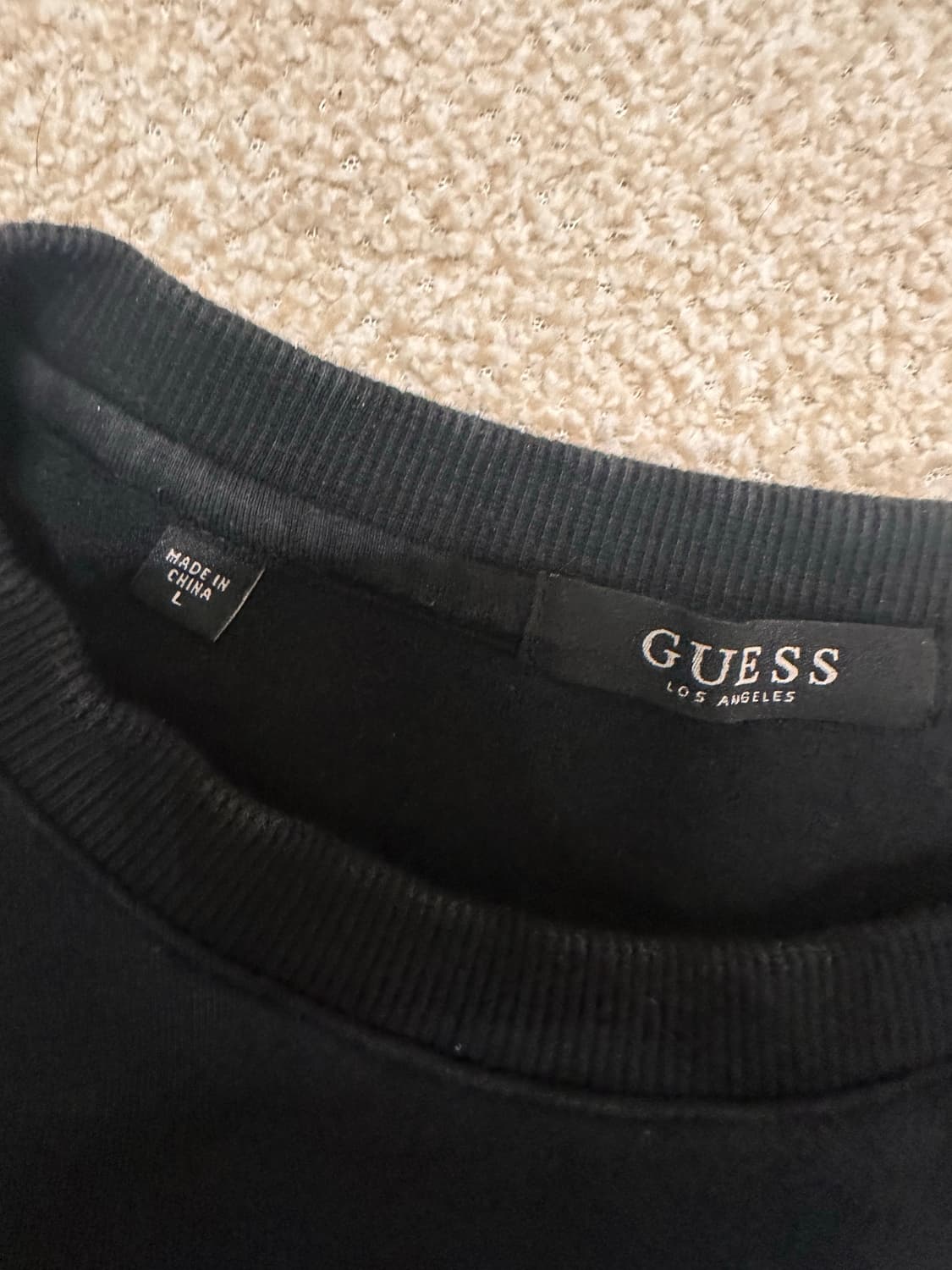 게스 블랙 맨투맨 L 사이즈 상품이미지2