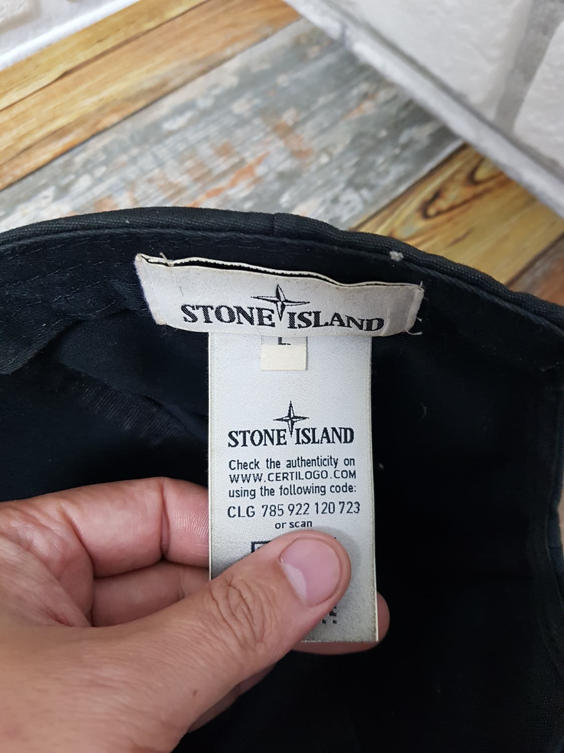 [L/정품] 스톤아일랜드 볼캡 블랙 상품이미지8