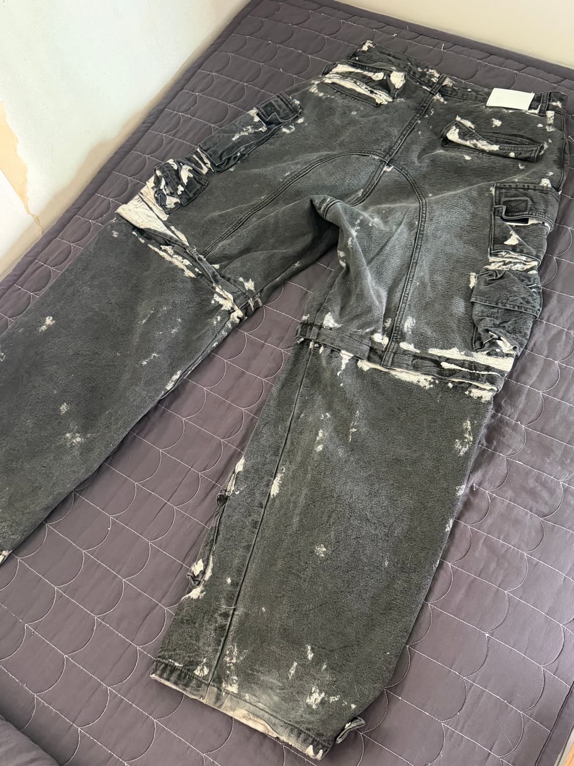 DNSR 핸드 다이드 투웨이 카고 팬츠 L 상품이미지3