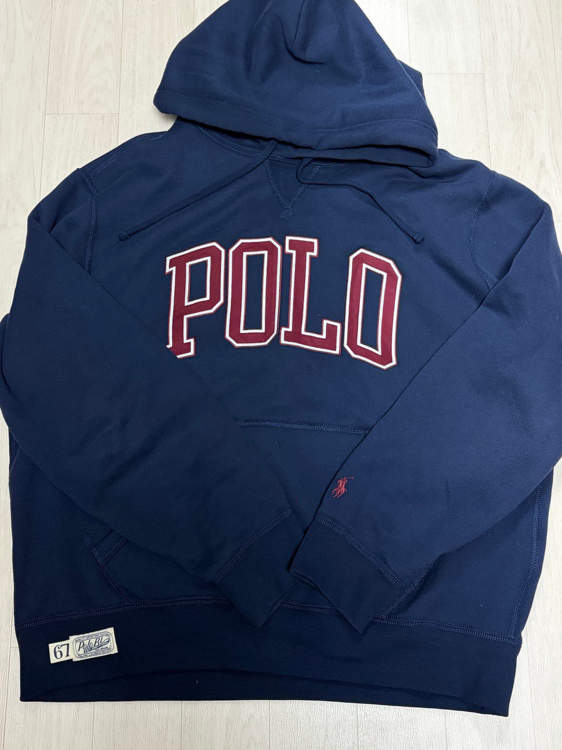 폴로 랄프로렌 빅로고 네이비 후드티 L 상품이미지1